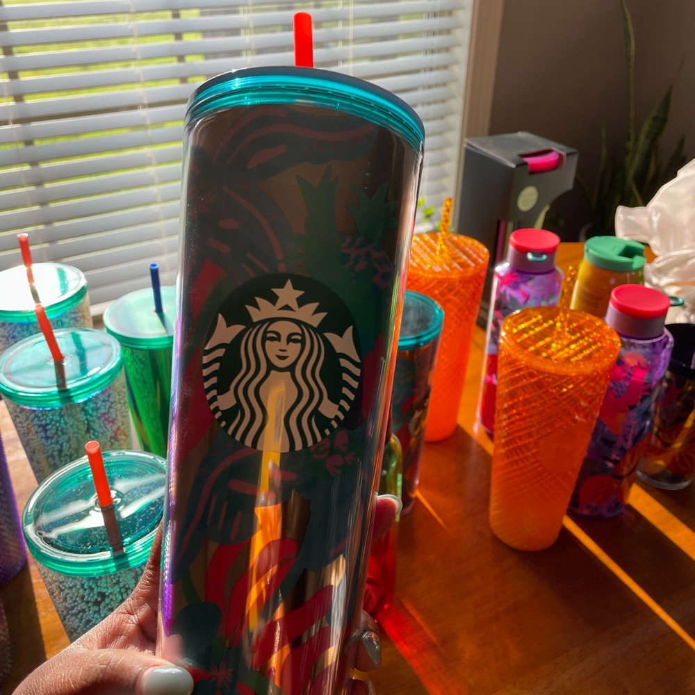 ✨NEW🌴Starbucks 2022 Summer🌴Aqua Terra Tropical Venti Tumbler - Picture 5 of 7
